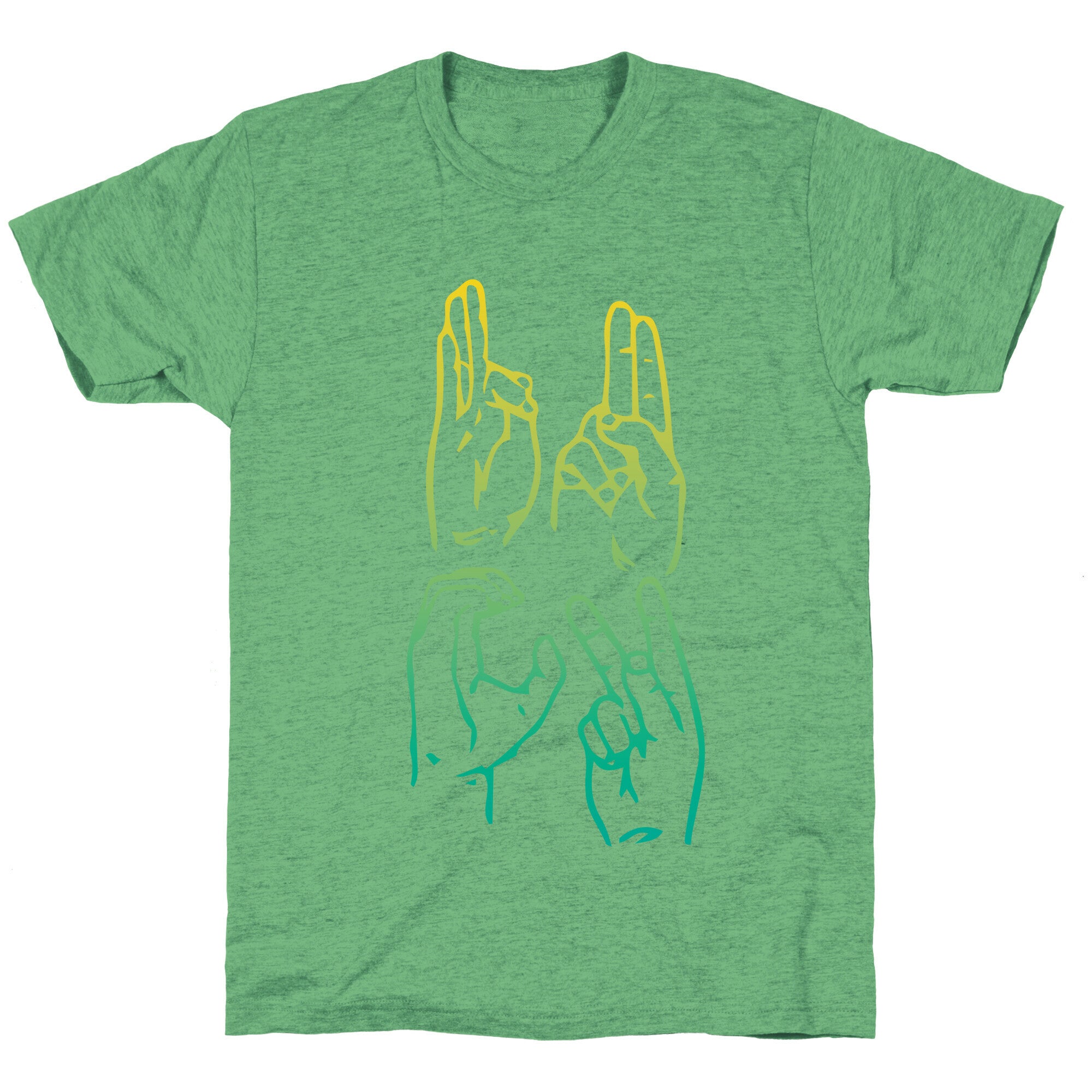 Sign Language F.U.C.K. Unisex Triblend Tee